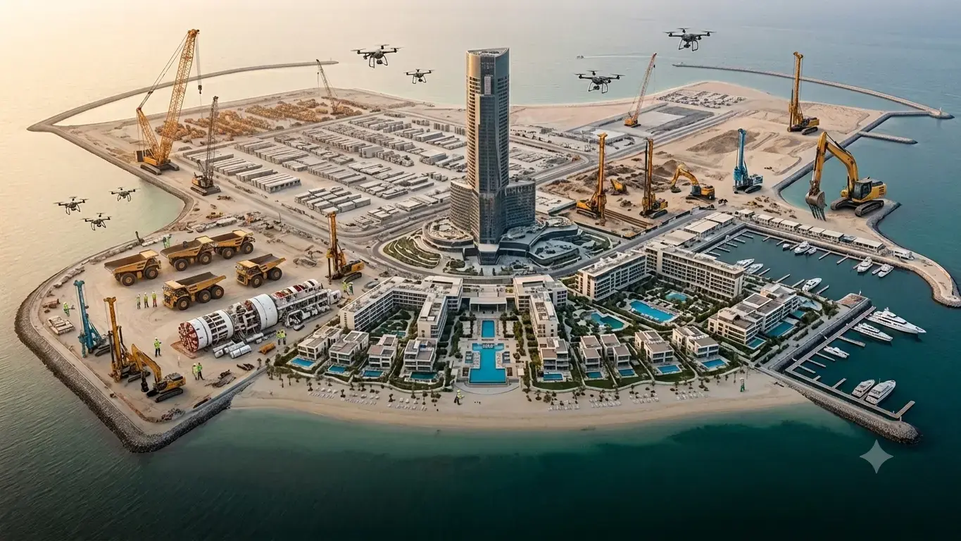 Building the Roads to Al Marjan Island’s Next Landmark Resort