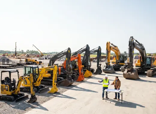 Excavator for Rent : Mini to Heavy Models