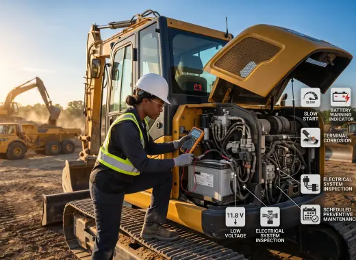 Heavy Equipment Battery Failure: Six Warning Signs