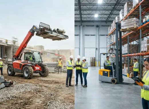 Warehouse vs Construction Forklifts: Why One Machine Can’t Do Both