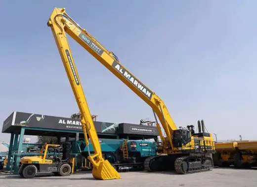 Large Excavators, 125 ton, Long Boom 28 meters