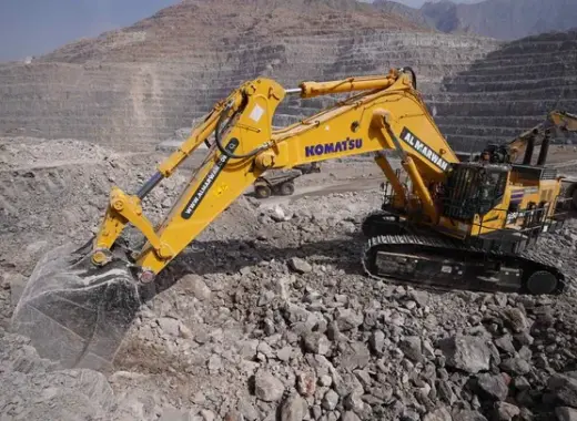 Large Excavators, 125 ton, Standard Boom