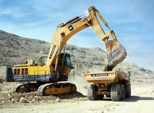Large Excavators, 160 ton, Standard Boom