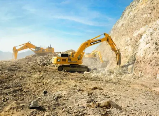Large Excavators, 40 ton, Standard Boom