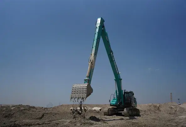 Large Excavators, 50 ton, Long Boom 18-21 meters