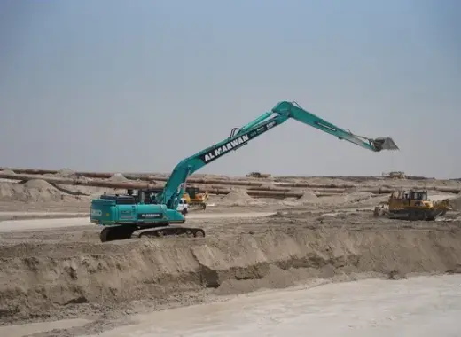 Large Excavators, 50 ton, Long Boom 18-21 meters