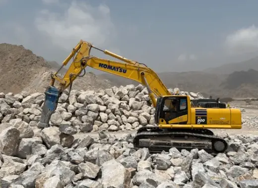 Large Excavators, 50 ton, Standard Boom