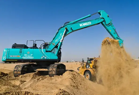 Large Excavators, 50 ton, Standard Boom